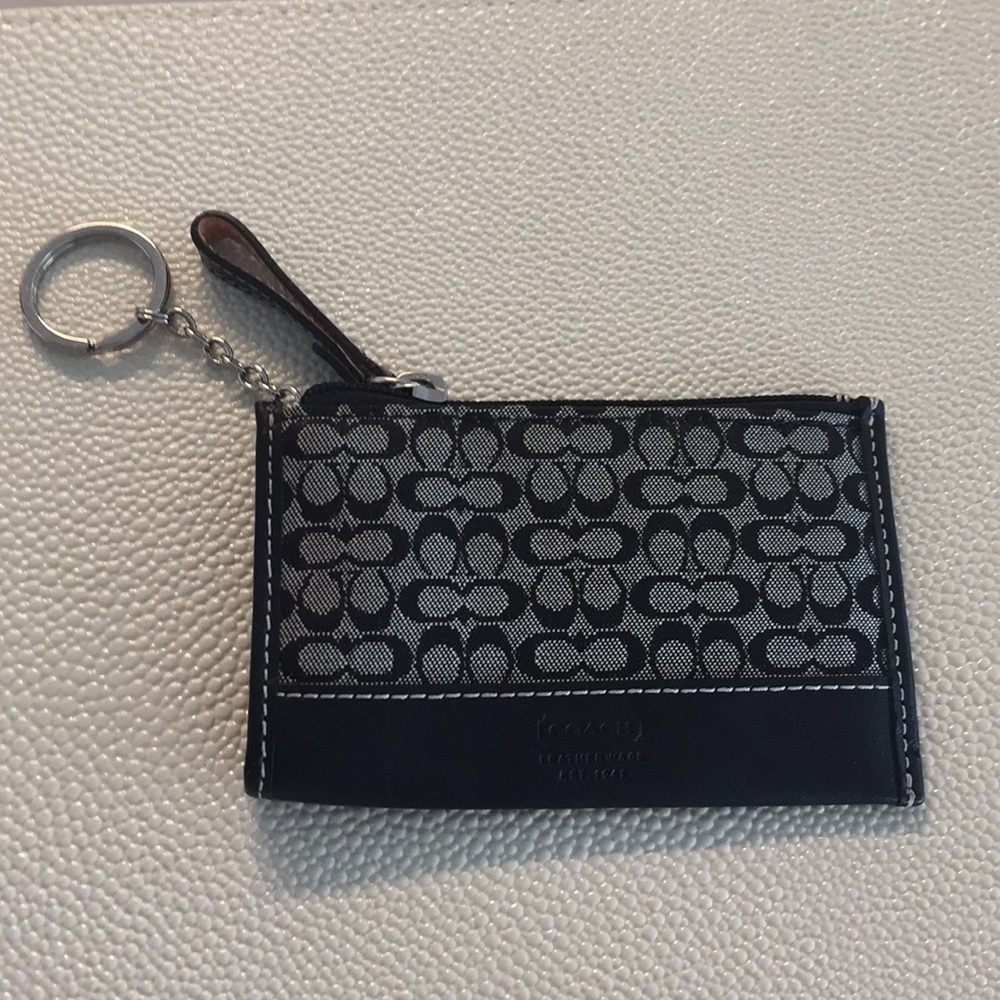 Coach keychain with small purse